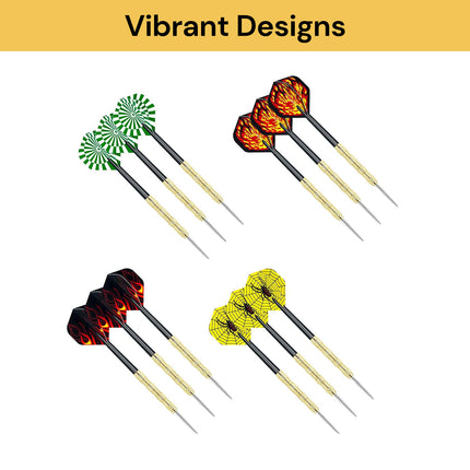 15PCs (5 Sets) Steel Tip Darts