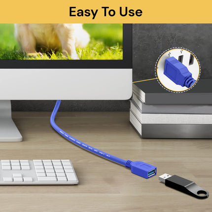 USB 3.0 Male To Female Data Cable