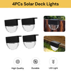 4PCs Solar Deck LED Lights