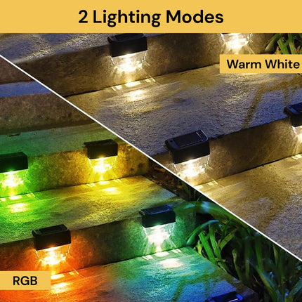 4PCs Solar Deck LED Lights