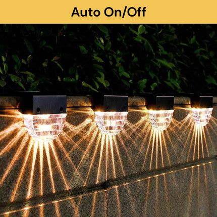 4PCs Solar Deck LED Lights