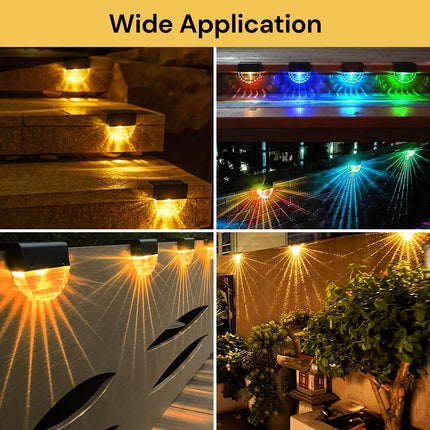 4PCs Solar Deck LED Lights