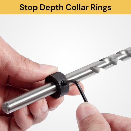 9 PCs Drill Depth Stop Collars 