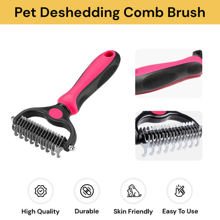 Pet Deshedding Comb Brush