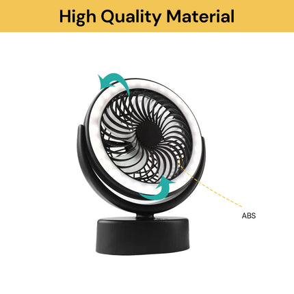 Rechargeable LED Desk Fan
