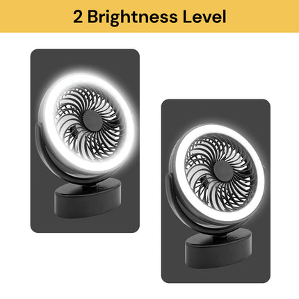 Rechargeable LED Desk Fan