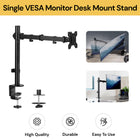 Single VESA Monitor Desk Mount Stand