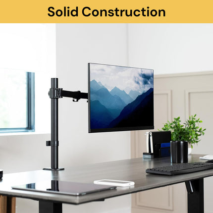 Single VESA Monitor Desk Mount Stand