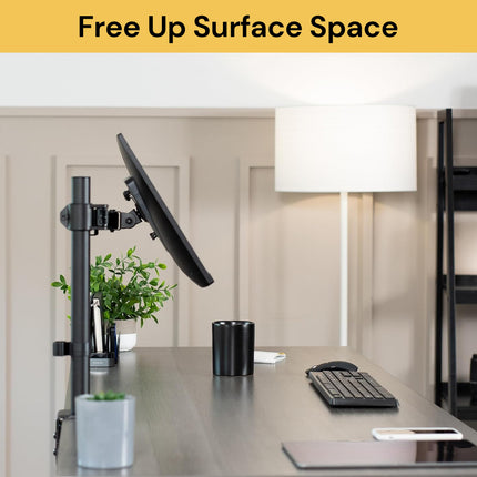 Single VESA Monitor Desk Mount Stand