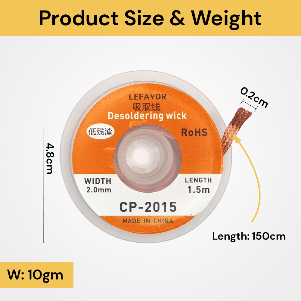 Desoldering Wick Solder Braid for Desoldering Copper ezonedeal