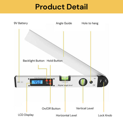 Digital Angle Finder Ruler