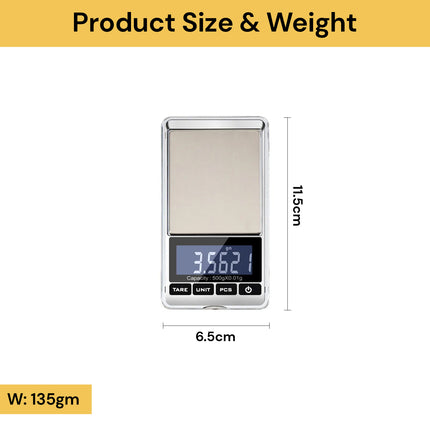 500g 0.01 Digital Pocket Scale