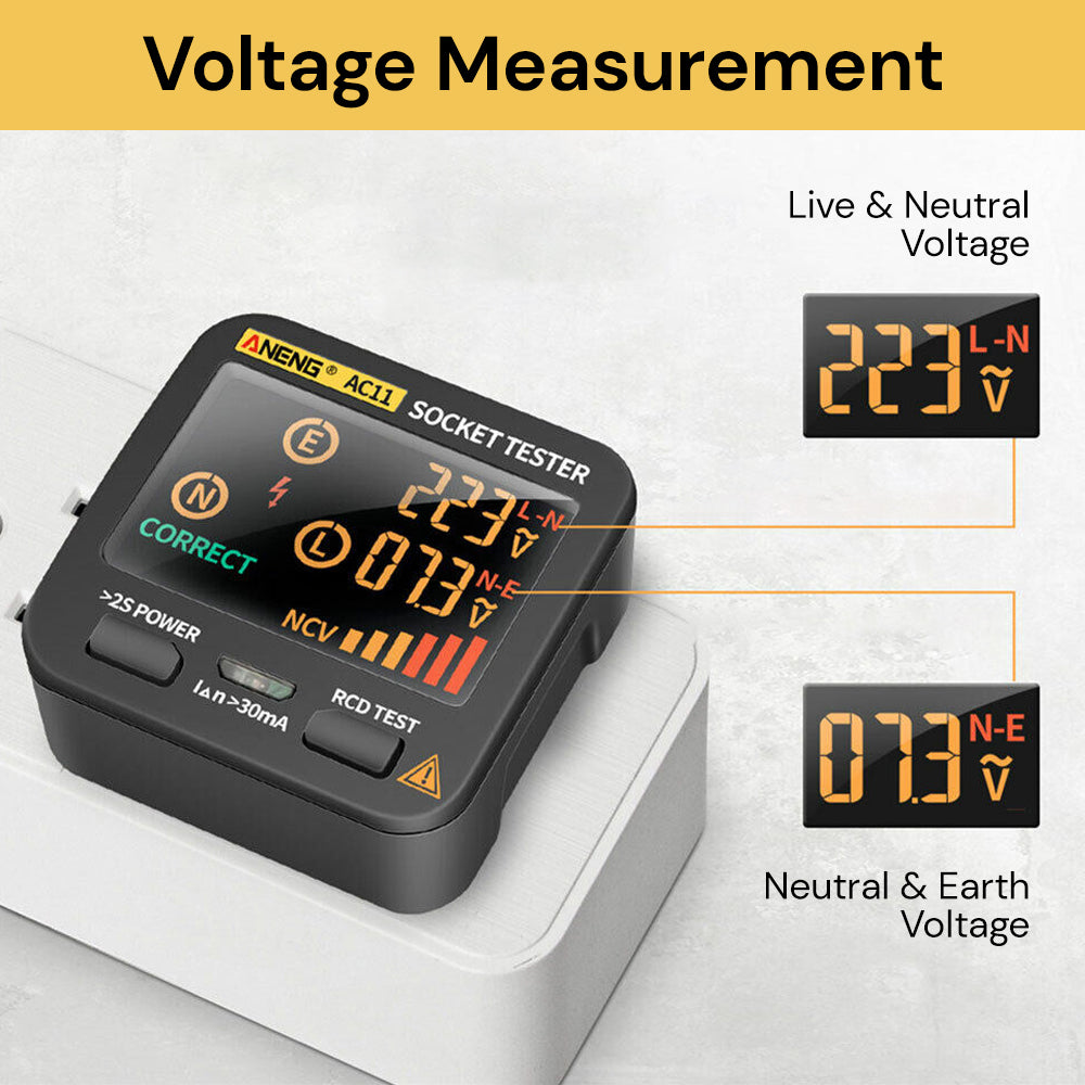 Digital Socket Tester Smart Voltage Detector