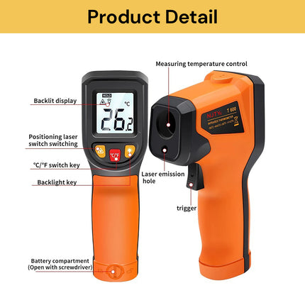 Laser Infrared Thermometer Non-Contact Digital Temperature Gun