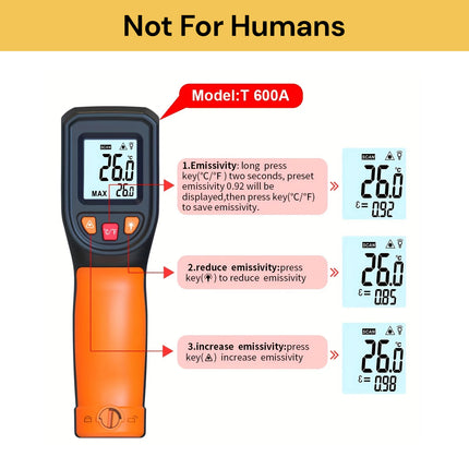 Laser Infrared Thermometer Non-Contact Digital Temperature Gun