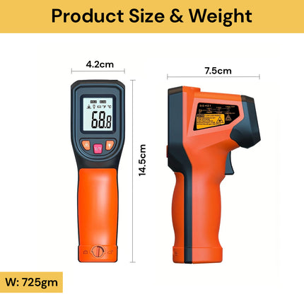 Laser Infrared Thermometer Non-Contact Digital Temperature Gun