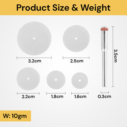 5Pcs Metal Cutting Discs with Mandrel Discs11