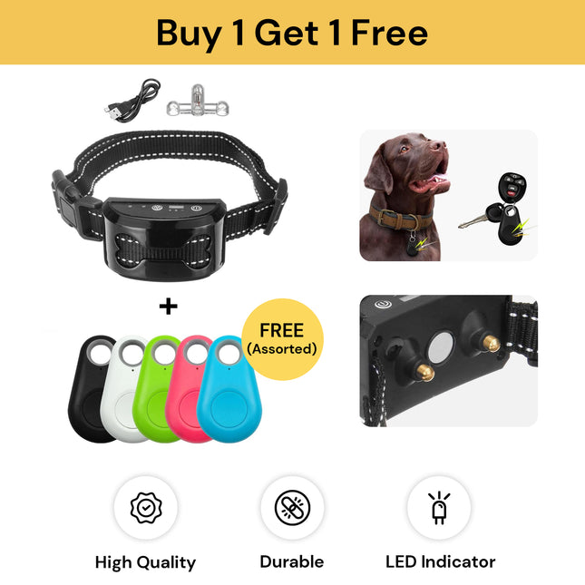 BUY Anti Bark Dog Training Collar GET Bluetooth GPS Tracker FREE
