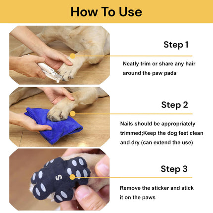 4PCs Dog Anti Slip Paw Grips Traction Pads