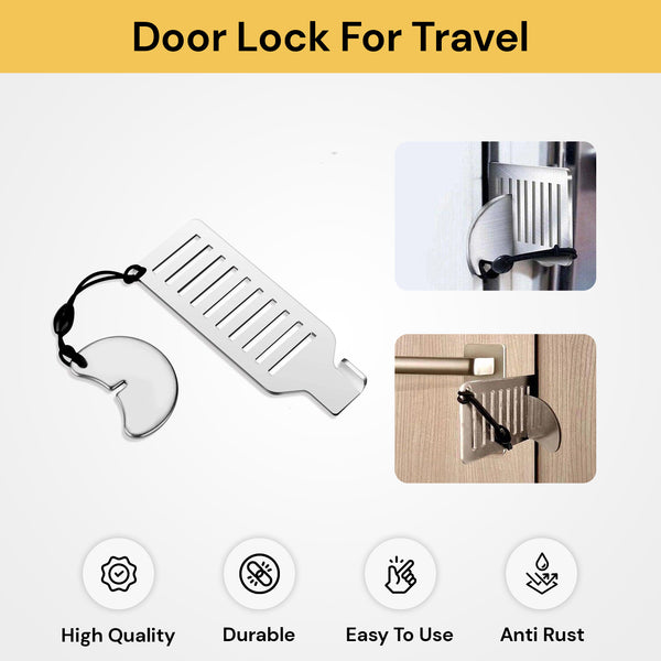 Portable Door Lock For Travel 