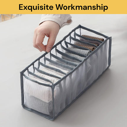 6/7/9/11 Grids Foldable Drawer Organizers