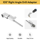 105° 1/4 Inch Right Angle Drill Adapter