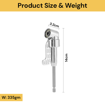 105° 1/4 Inch Right Angle Drill Adapter