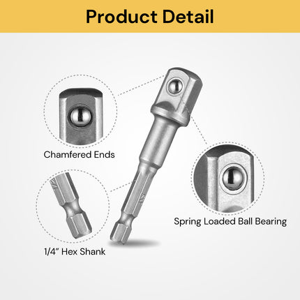 6PCs Drill Socket Adapter Set