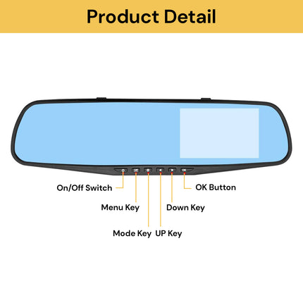 HD Car DVR Dual Lens Car Camera