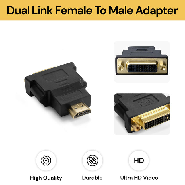 Dual Link Female To Male Adapter