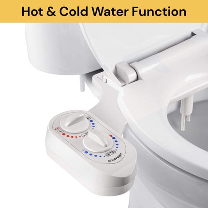 Dual Nozzle Hot Cold Water Toilet Bidet 