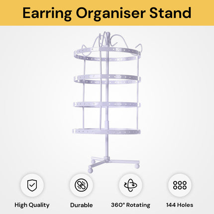 4 Tier Rotating Earring Organiser Stand