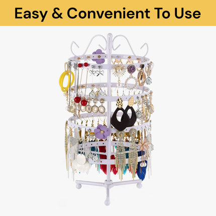 4 Tier Rotating Earring Organiser Stand