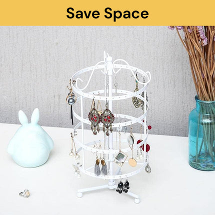 4 Tier Rotating Earring Organiser Stand