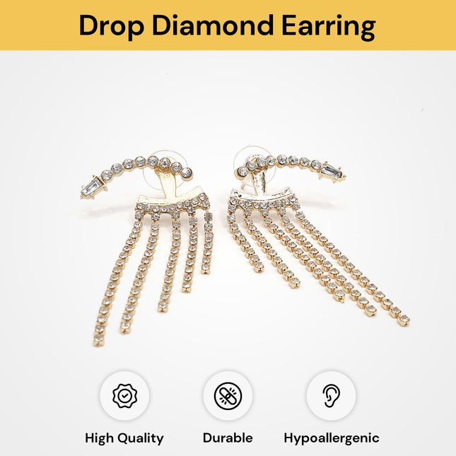 Drop Diamond Earring For Women