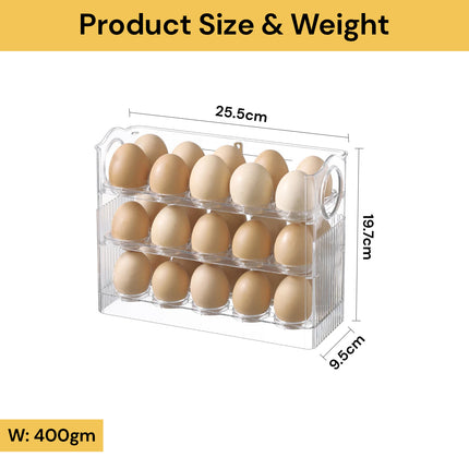 3 Layer Egg Holder For Refrigerator