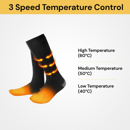 Unisex Electric Heated Socks With Battery