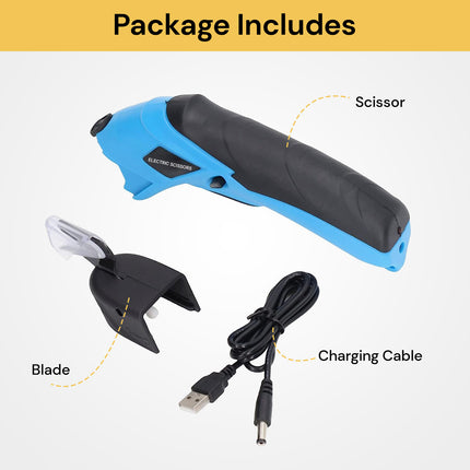 Rechargeable Electric Scissor | Single Button Operation | Long Battery Life | Compact Design