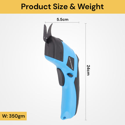 Rechargeable Electric Scissor | Single Button Operation | Long Battery Life | Compact Design