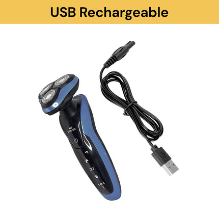 4D Rotating Rechargeable Electric Shaver