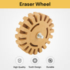 Heavy Duty Rubber Eraser Wheel - Easy Removal, Non-Scratch