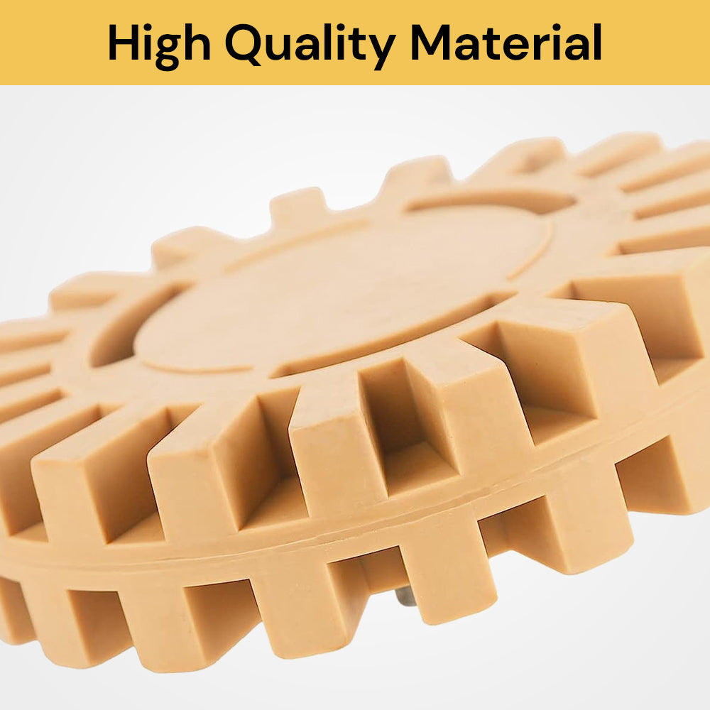 Heavy Duty Rubber Eraser Wheel Easy Removal, NonScratch