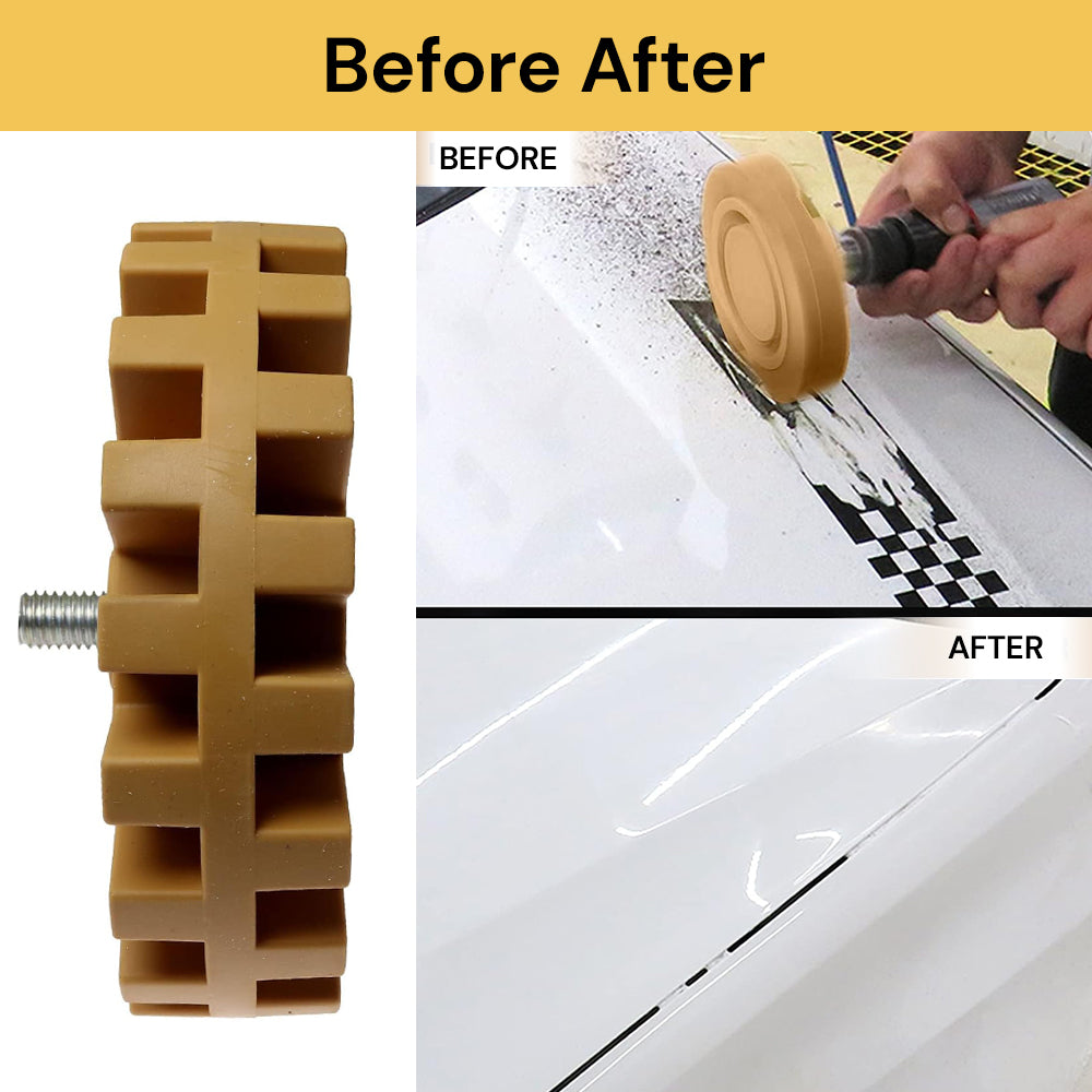 Heavy Duty Rubber Eraser Wheel Easy Removal, NonScratch
