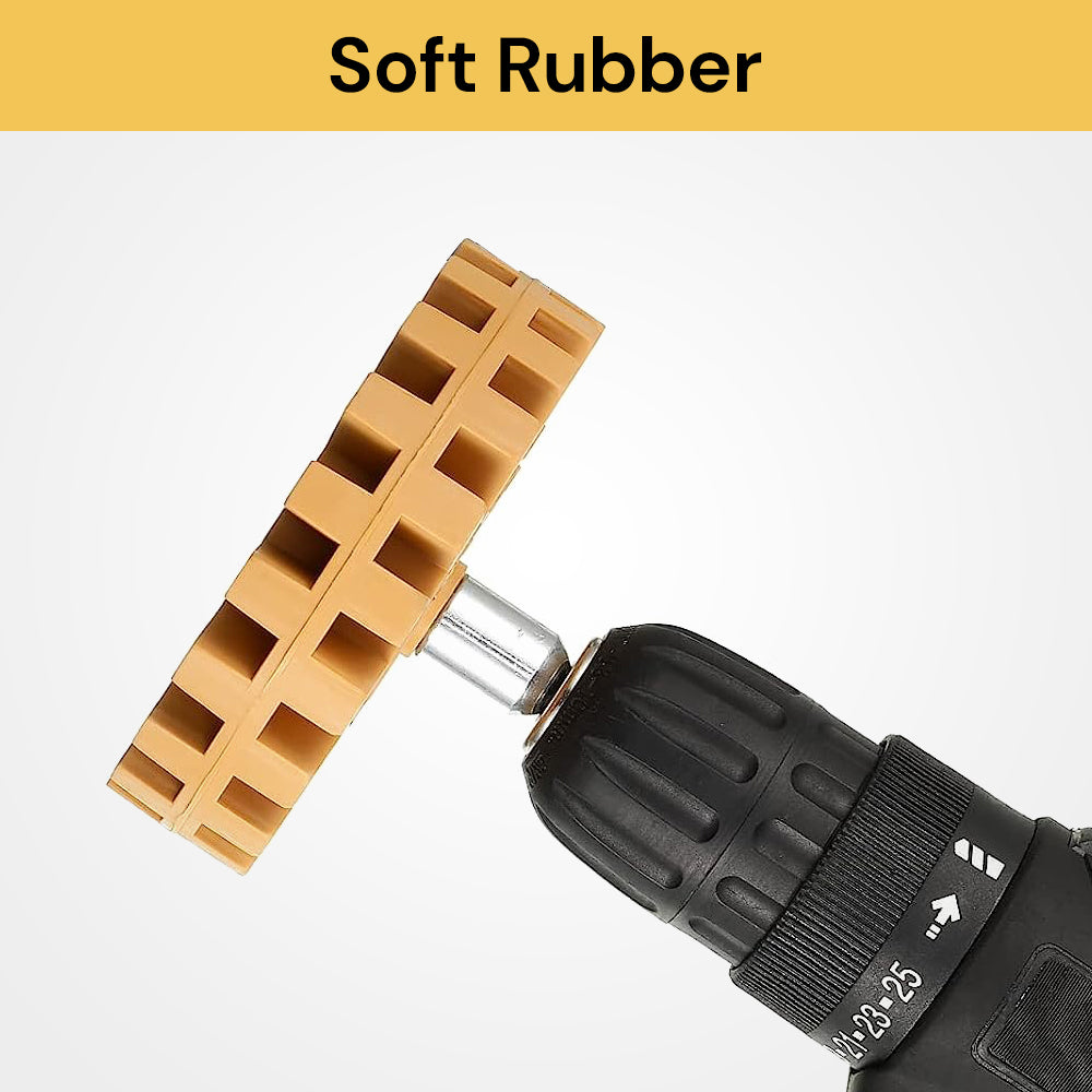 Heavy Duty Rubber Eraser Wheel Easy Removal, NonScratch