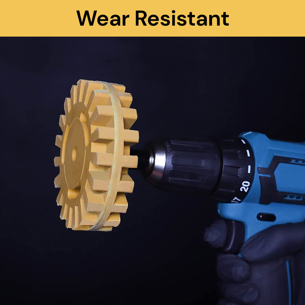 Heavy Duty Rubber Eraser Wheel Easy Removal, NonScratch