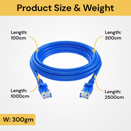 Cat5e Ethernet Network Patch Cable - High-Speed, Reliable Connection