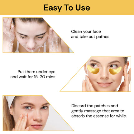 10PCs Gold Gel Anti-Wrinkle Eye Patches