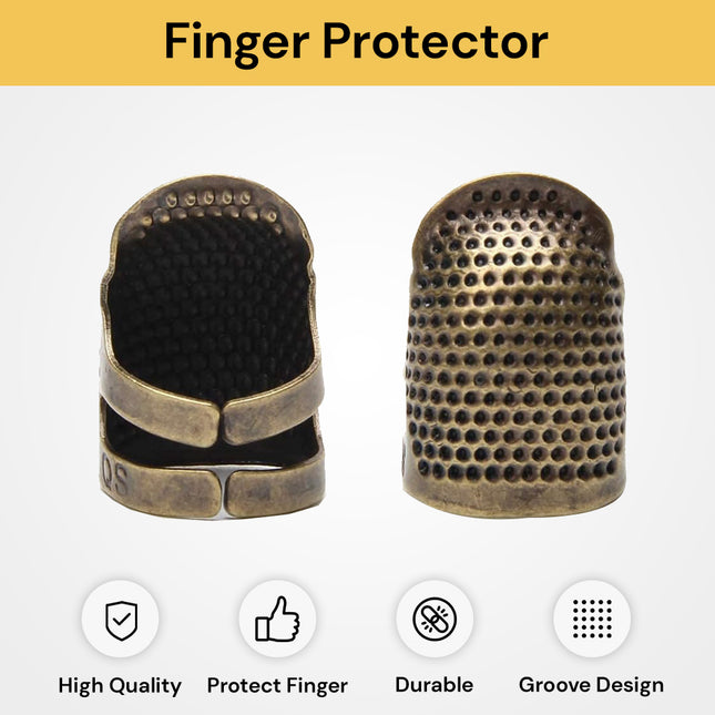 Adjustable Sewing Thimble - Finger Protector, Comfort Fit