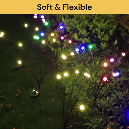 2PCs Solar LED Firefly Light