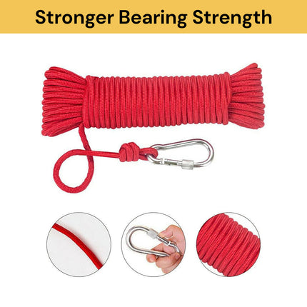 200Kg Fishing Magnet Rope with Carabiner